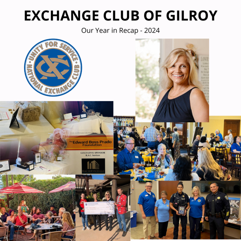 Exchange Club of Gilroy End of Year Recap - 2024